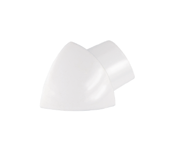 ROUND – Eckstücke Aluminium pulverbeschichtet - brillantweiß