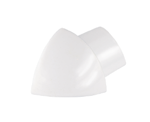 ROUND – Eckstücke PVC - brillantweiß