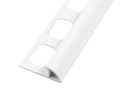 ROUND – VIERTELKREISPROFILE PVC / brillantweiß