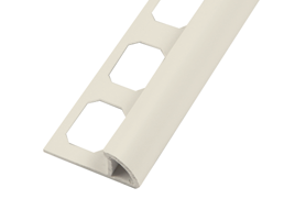 ROUND – VIERTELKREISPROFILE PVC / altweiß ( jasmin)