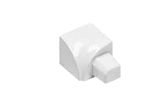 ROUND – Eckstücke Aluminium pulverbeschichtet - brillantweiß